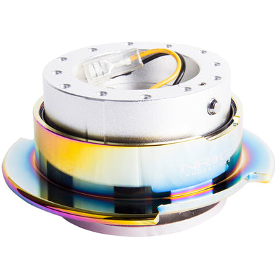 NRG Quick Release Gen 2.5 - Silver Body / Neochrome Ring