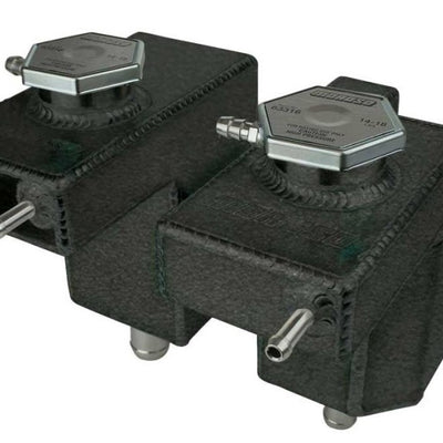 Moroso 16-Up Polaris RZR Turbo/Turbo S Dual Coolant Intercooler Tank - Black Powder Coat