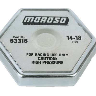 Moroso Racing Radiator Cap - 14-18lbs