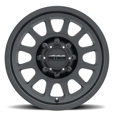 Method MR703 17x8.5 0mm Offset 8x6.5 130.81mm CB Matte Black Wheel