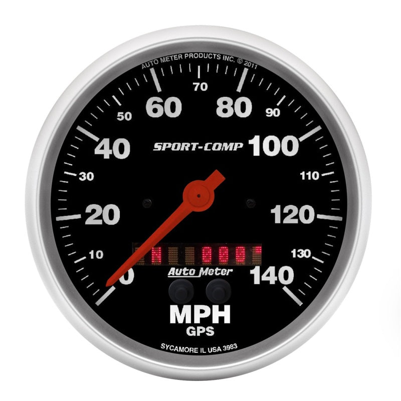 AutoMeter Gauge Speedometer 5in. 140MPH GSP Sport-Comp