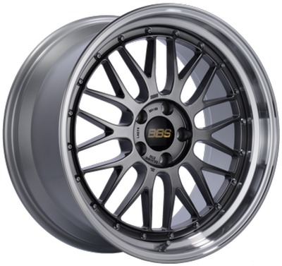 BBS LM 19x9.5 5x120 ET35 Diamond Black Center Diamond Cut Lip Wheel -82mm PFS/Clip Required