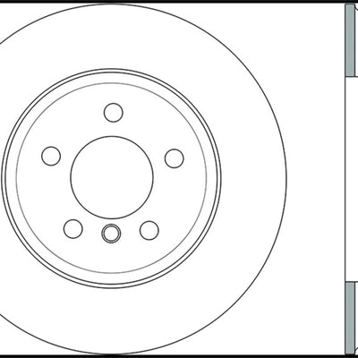 StopTech 2011-2013 BMW 535i / 2012-2016 BMW 640i Slotted & Drilled Front Left Brake Rotor