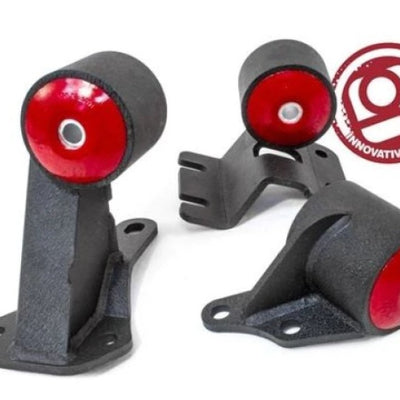 Innovative 90-93 Integra B-Series Black Steel Mounts 85A Bushings (Auto to Manual Cable)