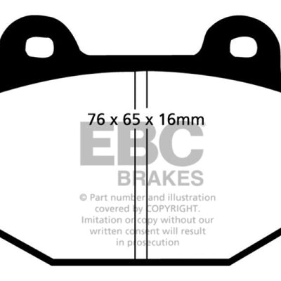 EBC 87-92 Alfa Romeo 75 1.6 Greenstuff Front Brake Pads