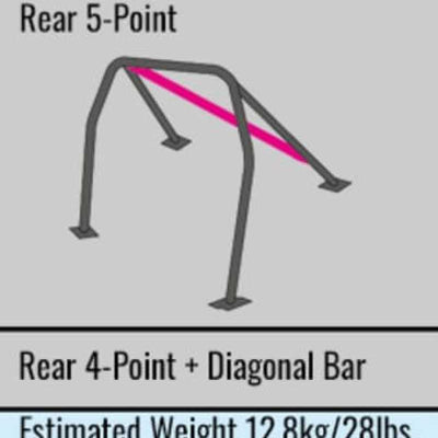 Cusco Roll Cage Diagonal Kit Chro-moly 5 Points for DC5 Integra