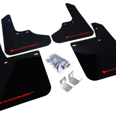 Rally Armor 93-01 Subaru Impreza RS Black UR Mud Flap w/ Red Logo