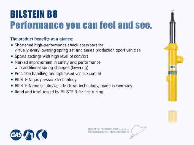 Bilstein B8 15-17 Mercedes-Benz GLA45 AMG (w/o Electronic Suspension) Rear Monotube Shock Absorber