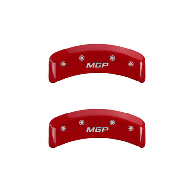 MGP 4 Caliper Covers Engraved Front & Rear MGP Yellow finish black ch
