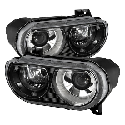 xTune Dodge Challenger 08-14 Xenon Hid Model Only Projector Headlamps Black HD-JH-DCHAL08-HID-BK