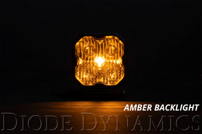 Diode Dynamics SS3 Sport ABL - Yellow SAE Fog Flush (Single)