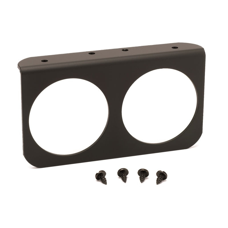 Autometer 2-5/8in Black Aluminum Dual Gauge Mounting Panel