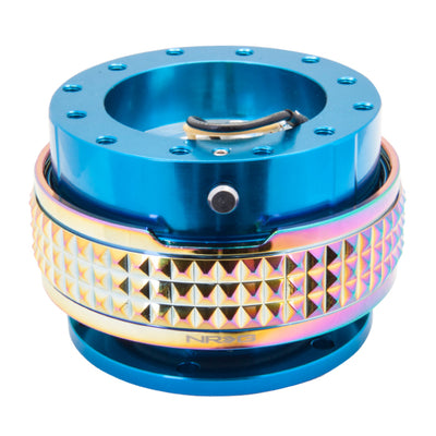 NRG Quick Release Kit - Pyramid Edition - Blue Body / Neochrome Pyramid Ring