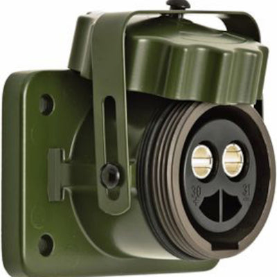 Hella Socket 2 Pole Olive Green