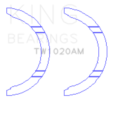 King Engine Bearings 05-12 Nissan VQ40DE 6 Cyl Thrust Washer Set