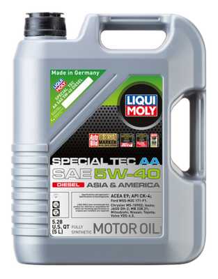 LIQUI MOLY 5L Special Tec AA Motor Oil SAE 5W40 Diesel