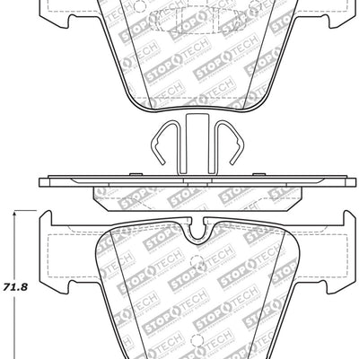 StopTech Street Select Brake Pads w/Hardware - Front