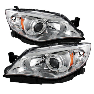 xTune Subaru Impreza Wrx 08-14 Halogen Models Only Headlights Chrome HD-JH-SI08-AM-C