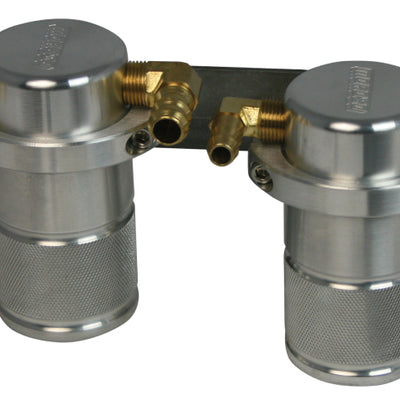 Moroso 04-07 Subaru STi/06-07 WRX Air/Oil Separator Catch Can - Small Body - Billet Aluminum