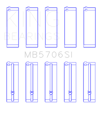 King Engine Bearings Hyundai i30 G4FC (Size +0.75mm) Main Bearing Set