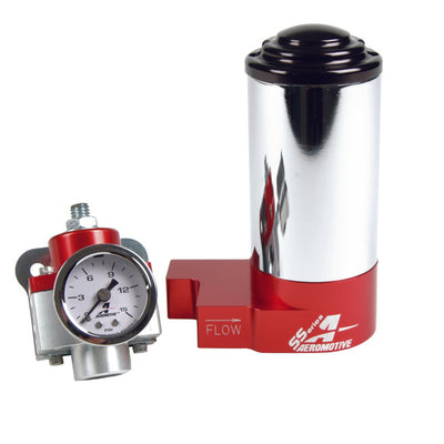 Aeromotive SS Carbureted Pump Reg Gauge Kit - 3/8in NPT