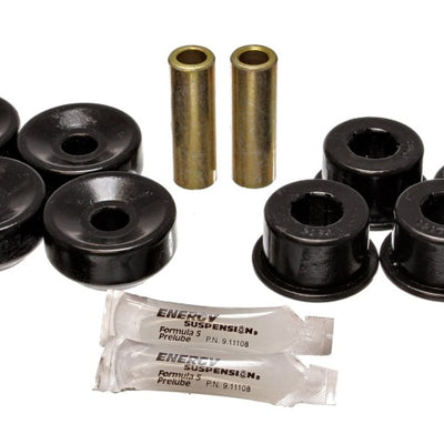 Energy Suspension 92-01 Prelude Black Rear Shock Upper and Lower Bushing Set