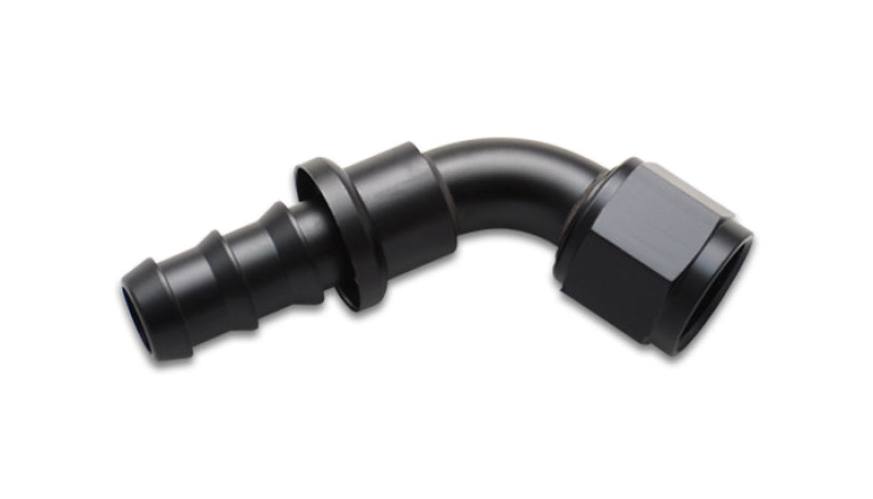 Vibrant Push-On 60 Degree Hose End Elbow Fitting Size -12AN