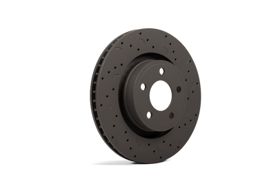 Hawk Talon 1996 Lexus LX450 Drilled and Slotted Front Brake Rotor Set