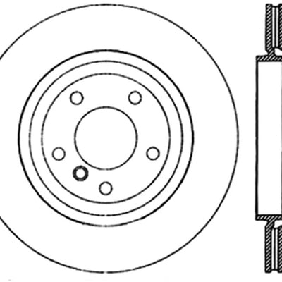 StopTech Sport Slotted (CRYO) 01-06 BMW 330Ci Rear Right Rotor