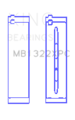 King Audi R8 4.2/5.2/Lamborghini Gallardo/Huracan V10 Coated Perf Main Bearing Set - Size +.026mm