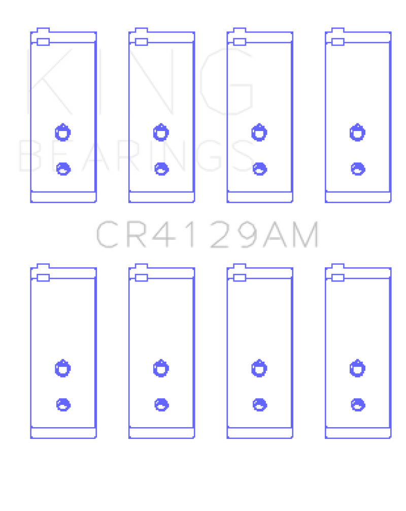 King Engine Bearings Toyota 18R/21R (Size .5) Connecting Rod Bearing Set