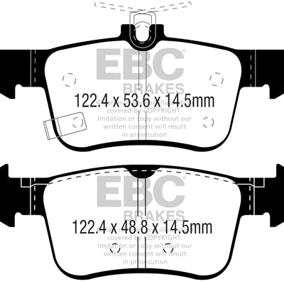 EBC 2016+ Honda Civic Coupe 1.5L Turbo Ultimax2 Rear Brake Pads
