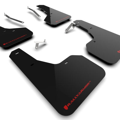 Rally Armor 22-24 Subaru Forester & Wilderness Black UR Mud Flap w/Red Logo