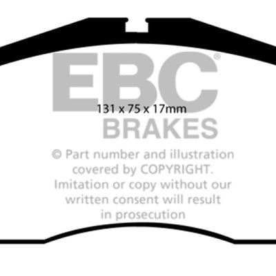 EBC 92-95 Porsche 928 5.4 Greenstuff Front Brake Pads