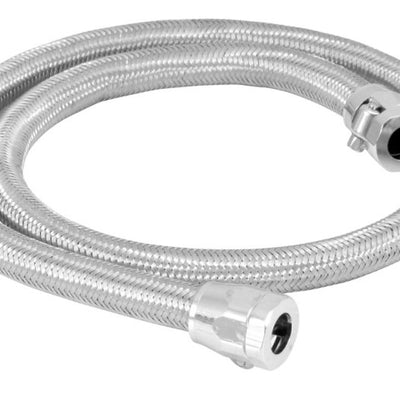 Spectre Stainless Steel Flex Fuel Line 3/8in. ID - 3ft. w/Chrome Clamps