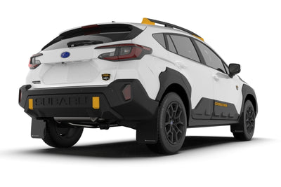 Rally Armor 24-25 Subaru Crosstrek (Wilderness Only) Black UR Mud Flap W/Red Logo - No Drilling Req