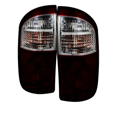 xTune Toyota Tundra Double Cab 04-06 OEM Style Tail Lights Red Smoked ALT-JH-TTU04-OE-RSM