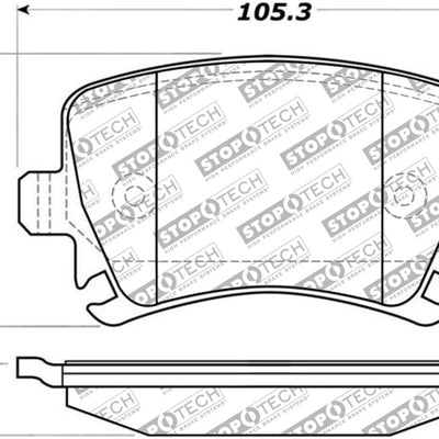 StopTech Street Select Brake Pads - Rear