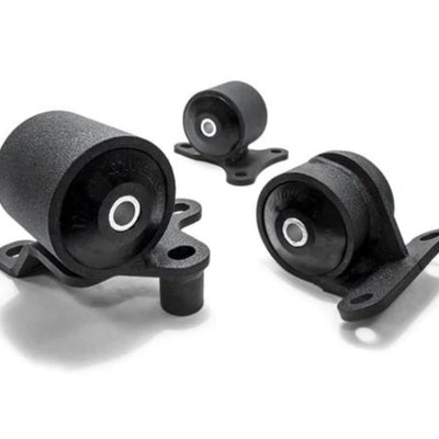 Innovative 90-93 Accord F-Series Black Steel Mounts 95A Bushings