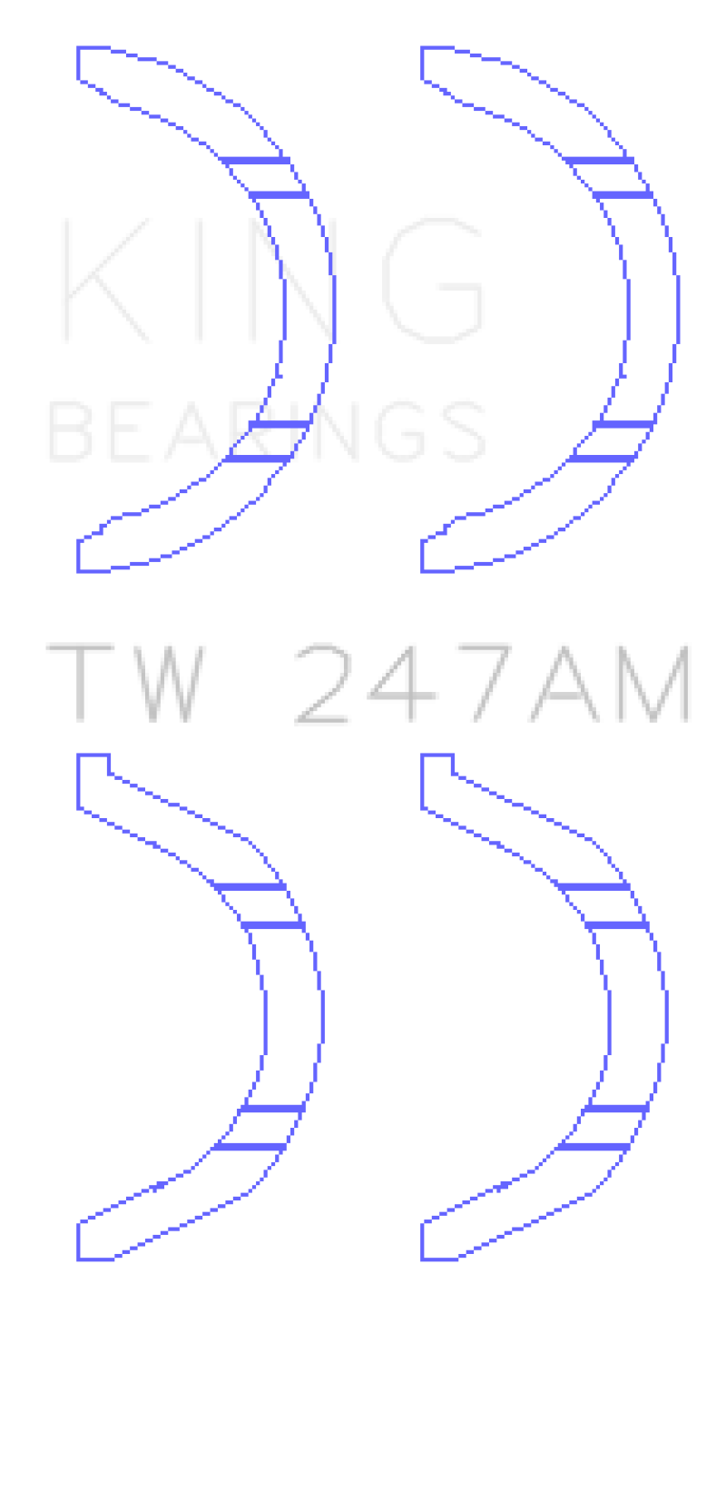 King Engine Bearings Mitsubishi 6G71/6G72/6G72T/6G73 V6/Hyundai G6AV V6 Thrust Washer Set