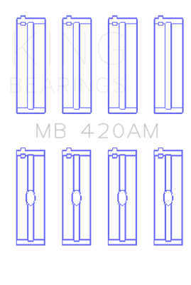 King Engine Bearings Ford Zephyr V6 (Size +0.10) Main Bearing Set