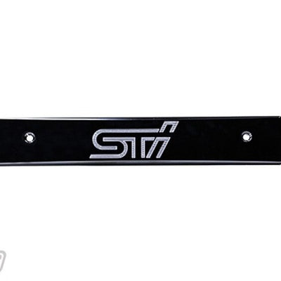 Turbo XS 08-14 Subaru WRX/STi Billet Aluminum License Plate Delete Black Machined STi Logo