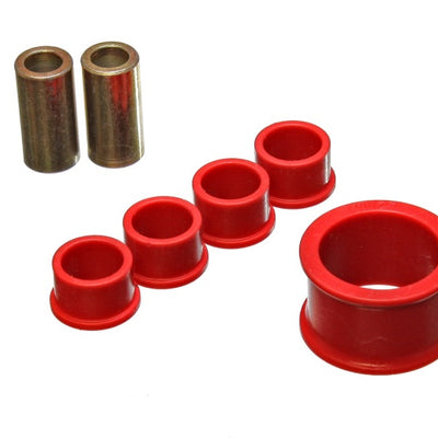 Energy Suspension 02-09 Nissan 350Z / 03-07 Infiniti G35 Coupe Red Rack and Pinion Bushing Set