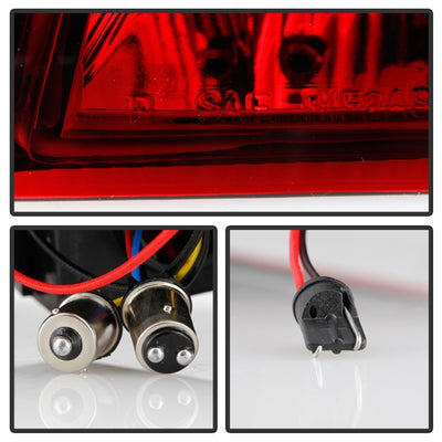 xTune Porsche 911 996 ( Non 4S. Turbo. GT3 ) 99-04 LED Tail Lights Red Clear ALT-ON-P99699-LED-RC