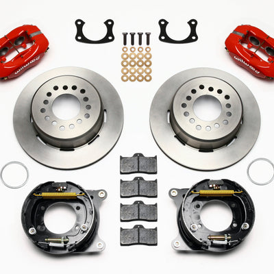 Wilwood Forged Dynalite P/S Park Brake Kit Red New Big Ford 2.50in Offset Front Caliper Mount