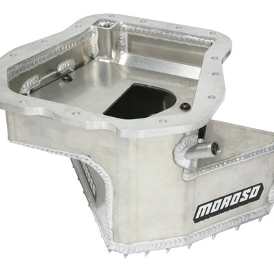 Moroso Subaru EJ20/EJ22/EJ25 Road Race Baffled Wet Sump 5qt .125in Thick Aluminum Oil Pan