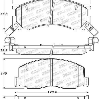 StopTech Street Brake Pads - Front/Rear
