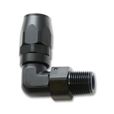 Vibrant Male NPT 90 Degree Hose End Fitting -10AN - 3/8 NPT