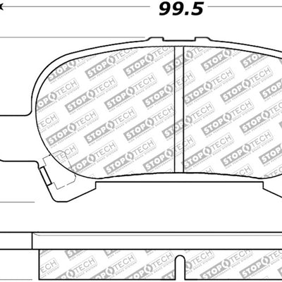 StopTech Street Select Brake Pads - Rear