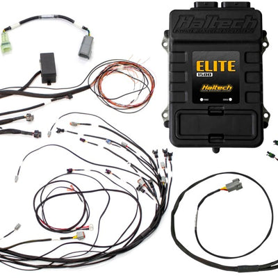 Haltech Elite 1500 Terminated Harness ECU Kit w/ Square EV1 Injector Connectors